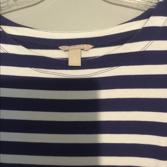 BANANA REPUBLIC BLUE COMBO T SHIRT DRESS - Picture 3 of 4